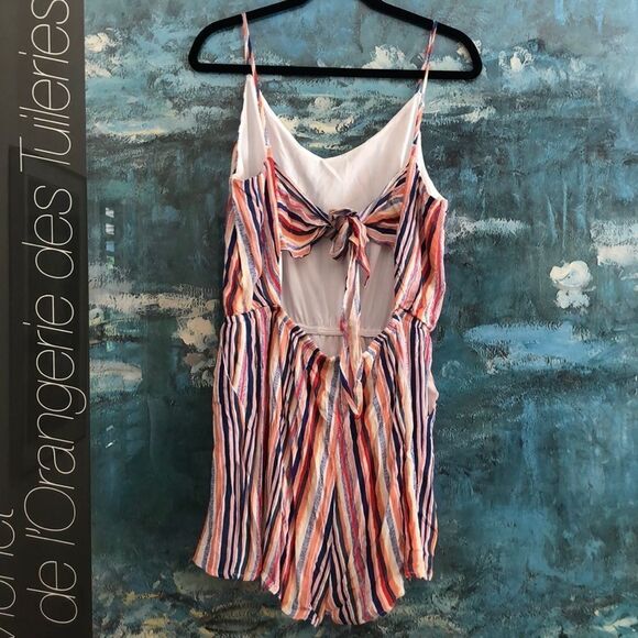 One Clothing Rainbow Stripe Romper Size XL - Picture 4 of 8